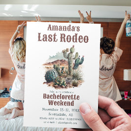 Wüste Last Rodeo Scottsdale Bachelorette Weekend Einladung