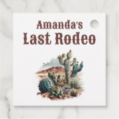 Wüste Last Rodeo Scottsdale Bachelorette Weekend Geschenkanhänger (Rückseite)