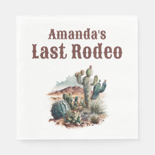 Wüste Last Rodeo Scottsdale Bachelorette Weekend Serviette