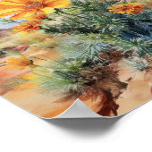 Wüste Marigold Floral Arizona Poster (Ecke)