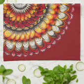 Wüste Medallion - Abstrakt Geschirrtuch (Gefaltet)