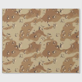 Wüste Military Camouflage Pattern Geschenkpapier (Flach)