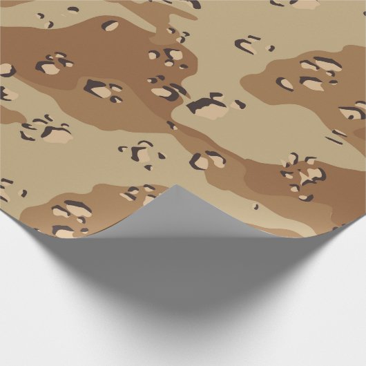 Wüste Military Camouflage Pattern Geschenkpapier (Ecke)