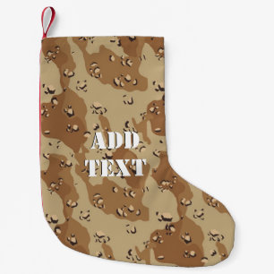 Wüste Military Camouflage Pattern Kleiner Weihnachtsstrumpf
