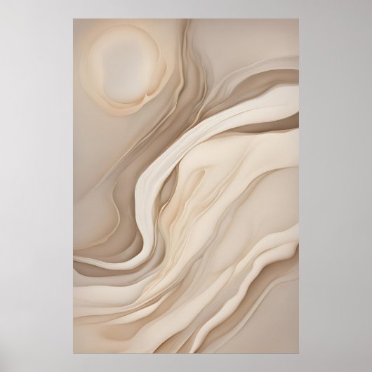 "Wüste Mirage" | Abstrakte Kunst Poster (Vorne)