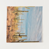 Wüste mit Saguaro cacti Wandteppich (Vorderseite (Horizontal))