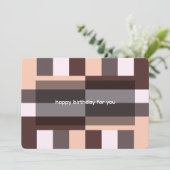 Wüste Mocha Geometric Wrapping Paper Einladung (Stehend Vorderseite)