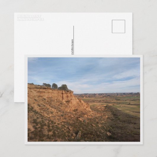 Wüste Monegros (Spanien) Postkarte (Vorne/Hinten)