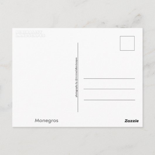 Wüste Monegros (Spanien) Postkarte (Rückseite)
