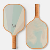 Wüste Morning Sand Monogram Modern Personalisiert Pickleball Schläger