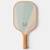 Wüste Morning Sand Monogram Modern Personalisiert Pickleball Schläger (Vorderseite)