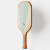 Wüste Morning Sand Monogram Modern Personalisiert Pickleball Schläger (Links)