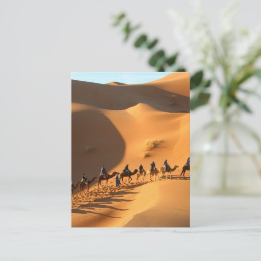 Wüste-Morocco-sahara Postkarte (Stehend Vorderseite)