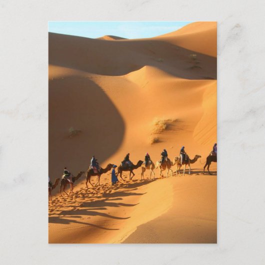 Wüste-Morocco-sahara Postkarte (Vorderseite)