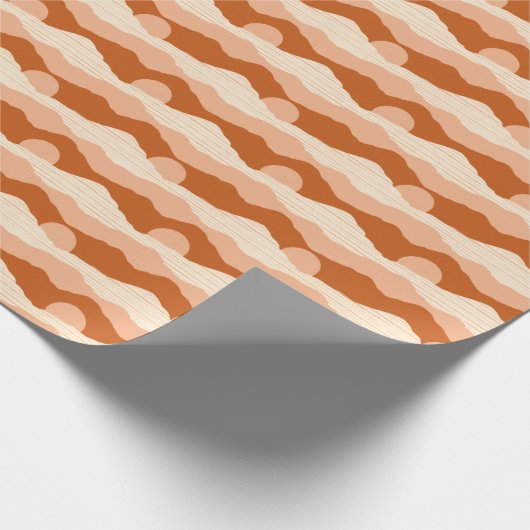 Wüste Mountain Sunset Boho Wrapping Paper Geschenkpapier (Ecke)