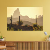 Wüste Mountain Weaver's Needle Arizona USA 60x40 Leinwanddruck (Insitu (Wohnzimmer))