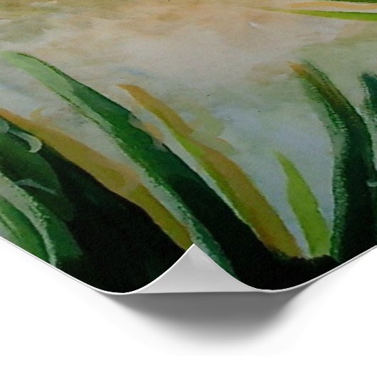 Wüste Mustang im Yuccas Poster (Ecke)