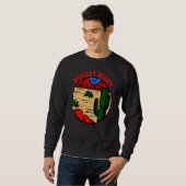 Wüste Night Cactus Dark Landscape Adventure Hikin Sweatshirt (Vorne ganz)