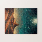 Wüste Night Fantasy Landscape Sci-Fi Puzzle (Horizontal)