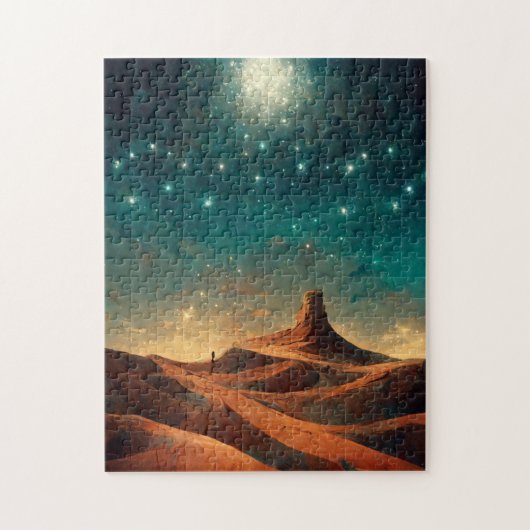 Wüste Night Fantasy Landscape Sci-Fi Puzzle (Vertikal)