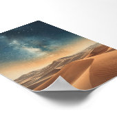 Wüste Night Sky Poster (Ecke)