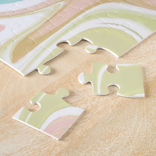 Wüste Oasis Akrylic Pour Puzzle (Seite)