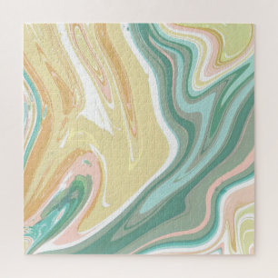 Wüste Oasis Akrylic Pour Puzzle