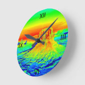 Wüste, Ödland Runde Wanduhr (Winkel)