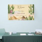 Wüste Oh Cactus Boy Boho Arch Baby Shower Banner (Messeveranstaltung)