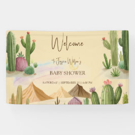 Wüste Oh Cactus Boy Boho Arch Baby Shower Banner