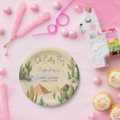 Wüste Oh Cactus Boy Boho Arch Baby Shower Pappteller (Party)