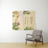 Wüste Oh Cactus Boy Boho Arch Baby Shower Wandteppich (Beispiel (Horizontal))