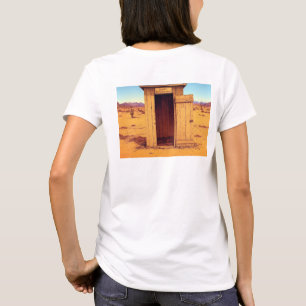 Wüste Outhouse Frauen Weißer T - Shirt zurück