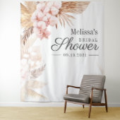 Wüste Pampas Grass Boho Brautparty Hintergrund Wandteppich (Beispiel)