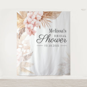 Wüste Pampas Grass Boho Brautparty Hintergrund Wandteppich