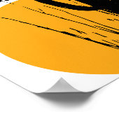 Wüste-Pflanze-Silhouette Arizona | Poster (Ecke)