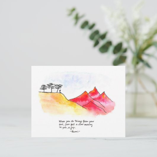 Wüste Postkarte (Stehend Vorderseite)