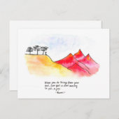 Wüste Postkarte (Vorne/Hinten)