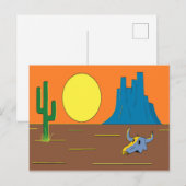 Wüste Postkarte (Vorne/Hinten)