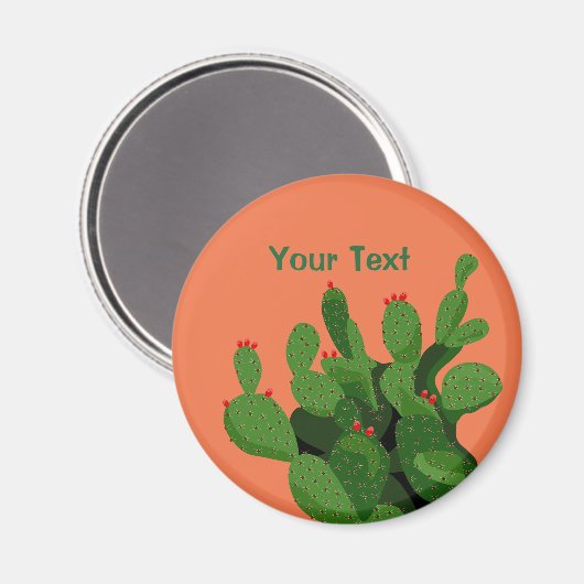 Wüste Prickly Pear Arizona Custom Magnet (Vorderseite/Rückseite)