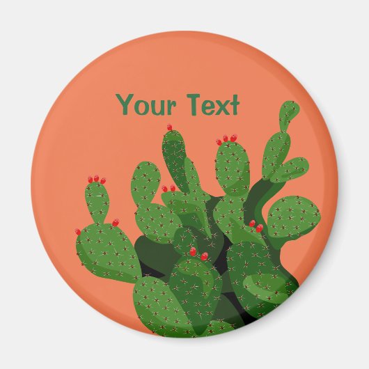 Wüste Prickly Pear Arizona Custom Magnet (Vorne)
