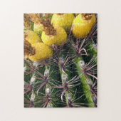 Wüste Prickly Pear Cactus Blooming Blume Puzzle (Vertikal)