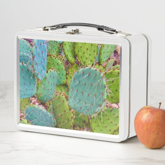 Wüste Prickly Pear Cactus Green Garden Metall Brotdose (Beispiel)