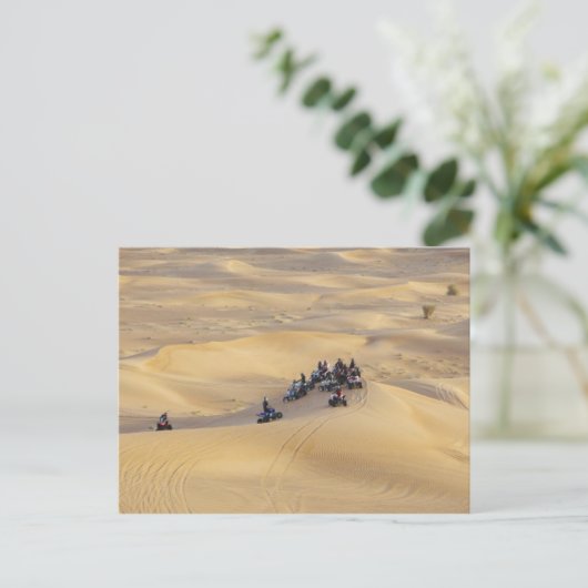 Wüste Quad bikes, Dubai Postkarte (Stehend Vorderseite)