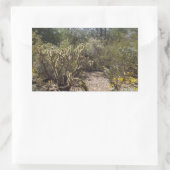 Wüste Rechteckiger Aufkleber (Tasche)