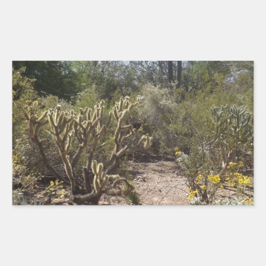 Wüste Rechteckiger Aufkleber (Vorderseite)