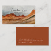 Wüste Red Rocks Mountain Business Card Visitenkarte (Vorne/Hinten)