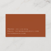 Wüste Red Rocks Mountain Business Card Visitenkarte (Rückseite)