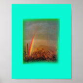 Wüste Regenbogen Print Poster (Vorne)
