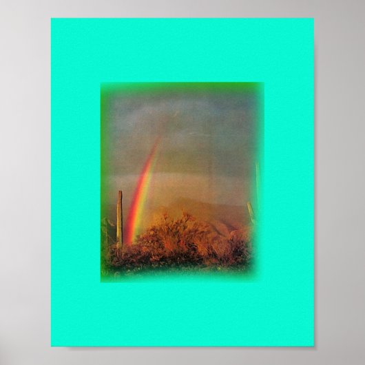 Wüste Regenbogen Print Poster (Vorne)